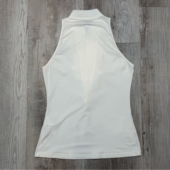 Anne Fontaine Stilla White Ruffle Sleeveless Blouse Womens size Small French 38 - Picture 5 of 10